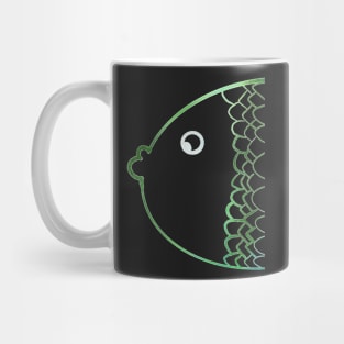 Colorful karp rainbow green Mug